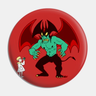 Red Devilman Pin