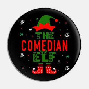 Family Christmas Matching Squad Outfit Elf Funny Comedian Pin