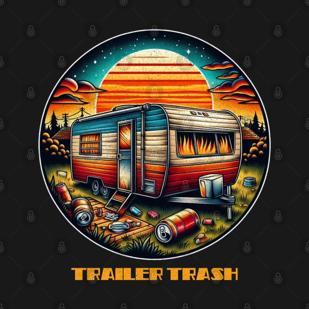 Trailer trash sunset by Tofuvanman