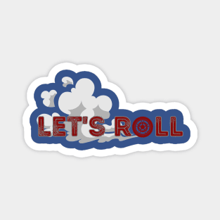 Lets Roll Road Trip Design Magnet