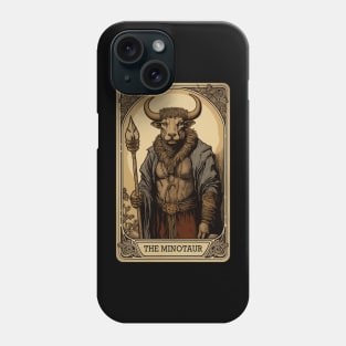 Minotaur Tarot Card Vintage Style Phone Case