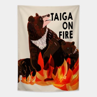 Taiga on fire #2 Tapestry