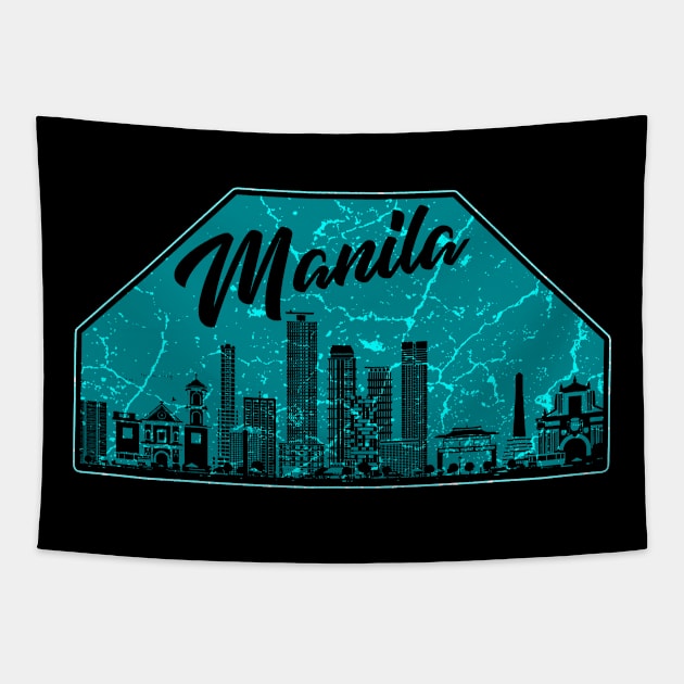 Manila Philippines Tapestry by Mila46