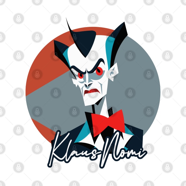 Klaus Nomi / Retro Fan Art Design by DankFutura