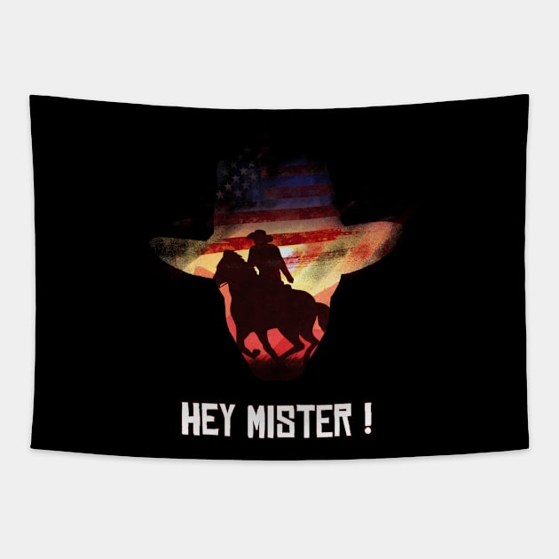 HEY MISTER ! T-Shirt Tapestry by ismailhawk