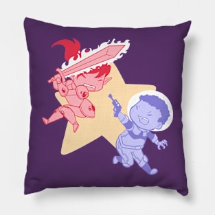 Fantasy Vs Sci Fi Pillow