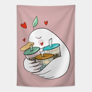 Milk tea Doo Doo duck Tapestry