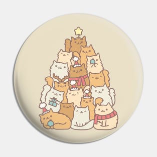 Merry (meowy) catmas, Christmas cat family Pin