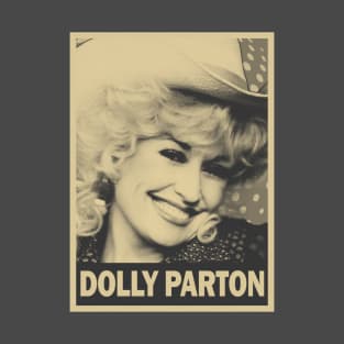 brown cream dolly parton retro T-Shirt