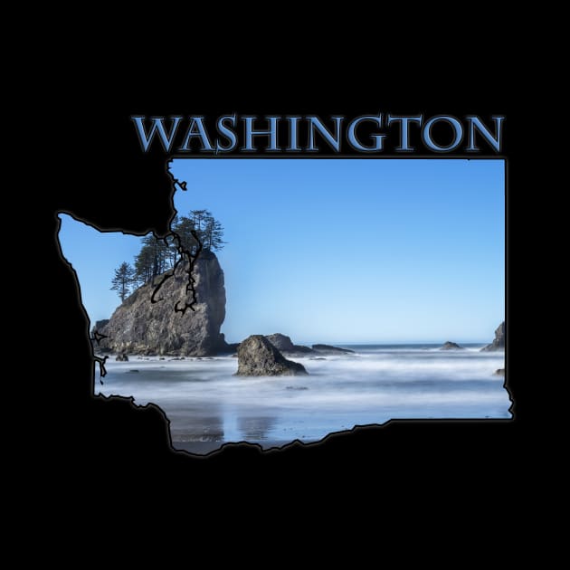 Washington State Outline (Along the Pacific Coast) by gorff