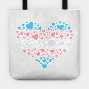 Trans heart Tote