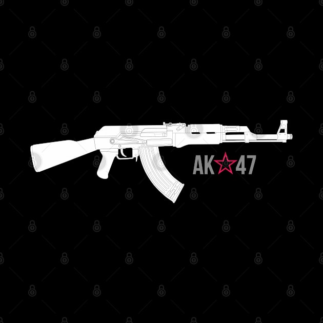 Legendary Kalashnikov assault rifle (AK-47) white version by FAawRay