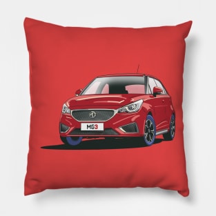 MG 3 Car in Ruby Red Pillow