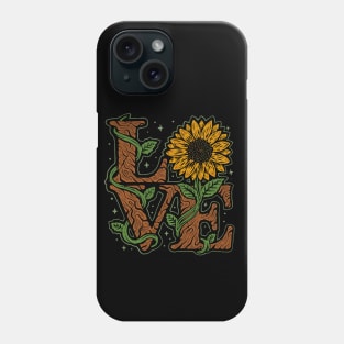 Vintage Sunflower Love Phone Case