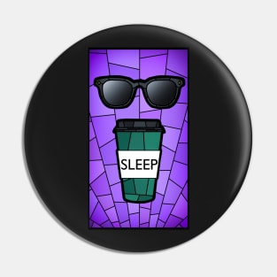 Sleep Stained Glass Pin