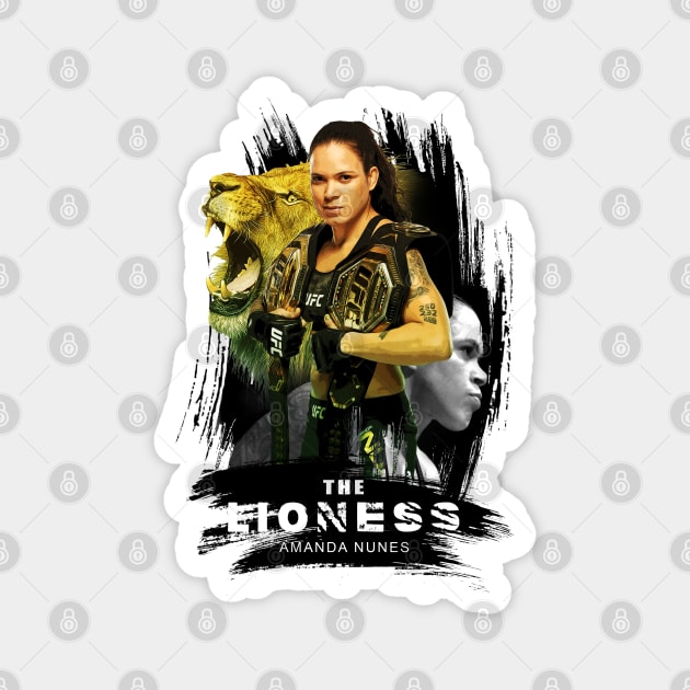 Lioness Nunes Magnet by RetroVania