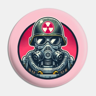 Radioactive gas soldier Pin