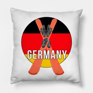 Cool Ski Flag of Germany Pillow