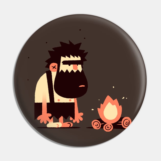 Caveman Fire Pin by jmenas