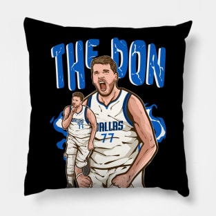 Luka Doncic The Don Cartoon Pillow