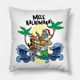 Mele Kalikimaka Haka Dance Maori Christmas Hawaii Xmas Gift Pillow