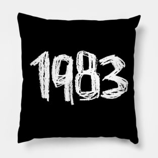 Vintage 1983, Birth Year 1983 Pillow
