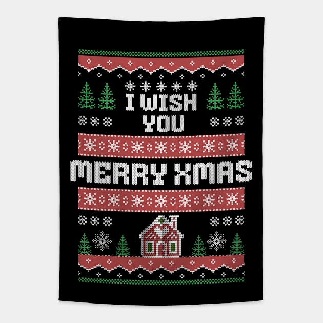 I wish you merry Xmas Tapestry by DorothyPaw