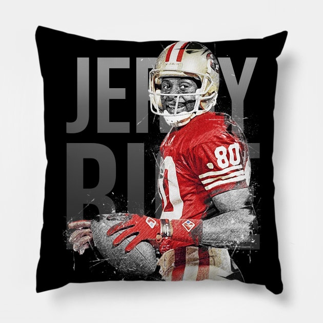 Jerry Rice Pillow by Creativedy Stuff