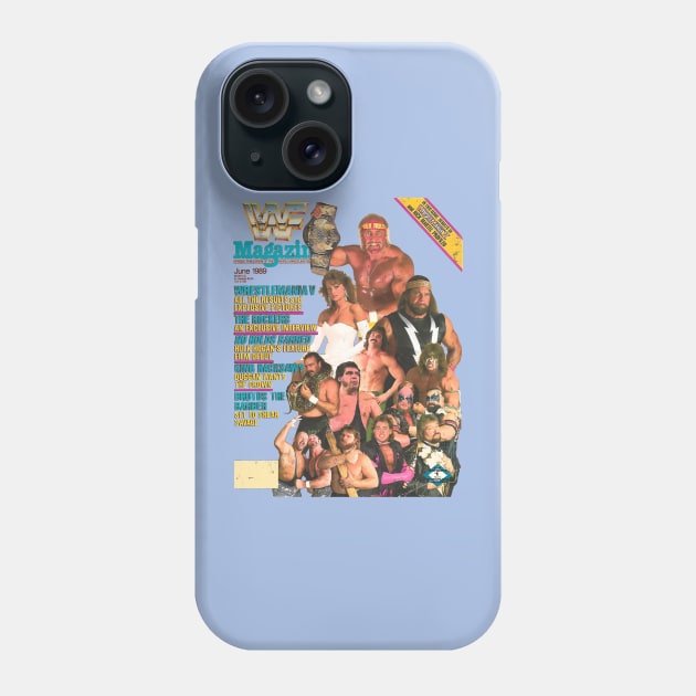 80s Wrestling Mag Phone Case by Meat Beat