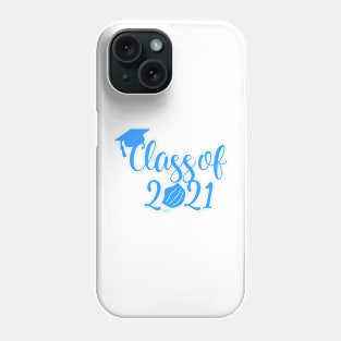 class of 2021 blue Phone Case