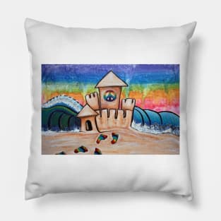 Hippie Sand Castle Pillow