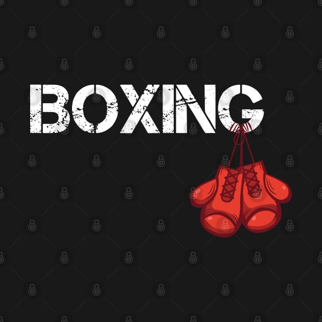 Boxing hanging gloves gift for boxer by Shirtbubble