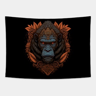 Gorilla decorated with Javanese ornaments Tapestry