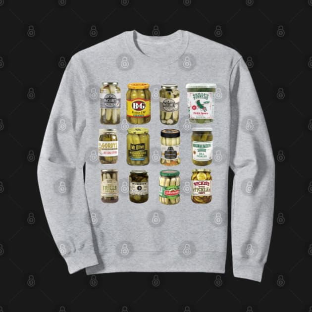 "Pickle Sweatshirt on a Sweatshirt" by Brave Dave Apparel