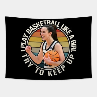 Basketball Girl Tapestry