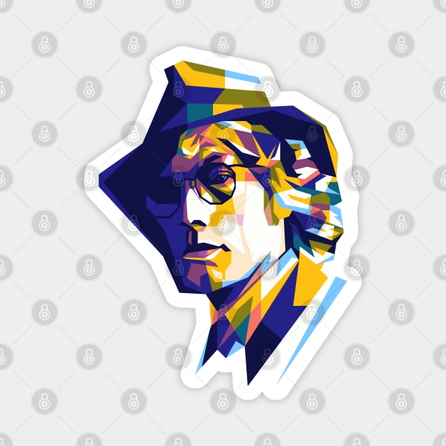 Warren Zevon Magnet by ESENTIAL-AF