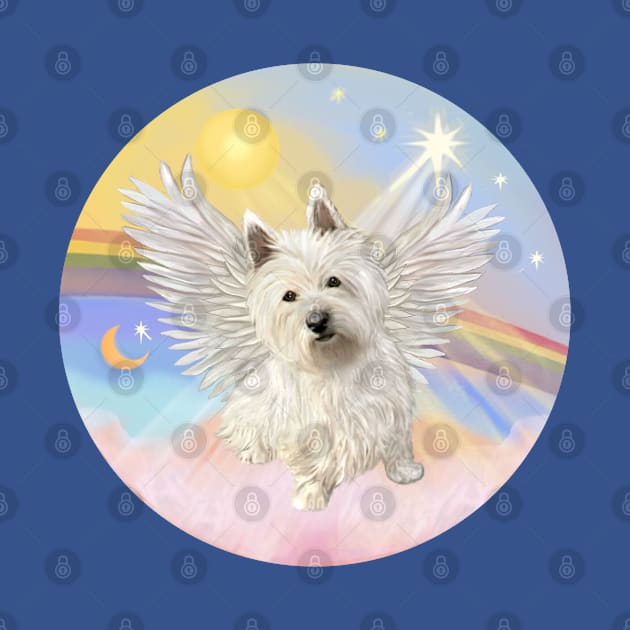 West Highland Terrier in Heaven's Clouds by Dogs Galore and More