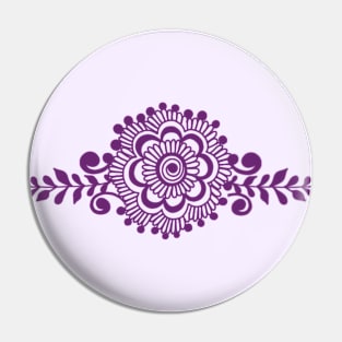 Purple Henna Tattoo - Purple  Mehendi Motifs Pin