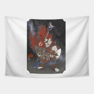 Wolf Samurai Tapestry