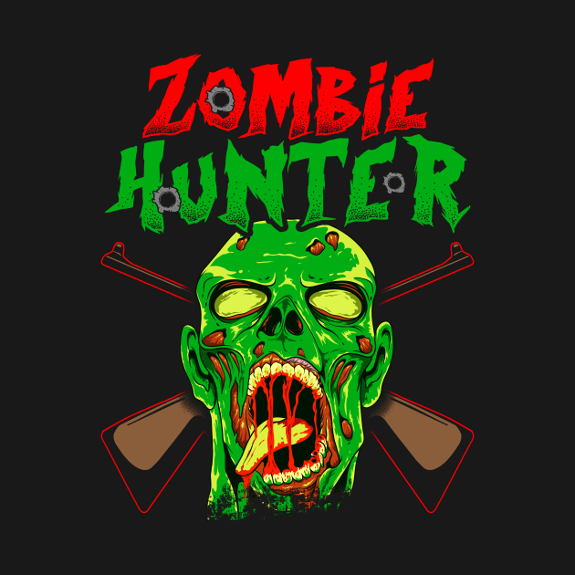 Zombie Hunter design Halloween Scary Horror Costume Gift by Dr_Squirrel