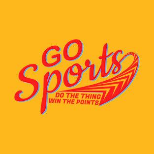 Go Sports, Do The Thing Win The Points, Retro style T-Shirt