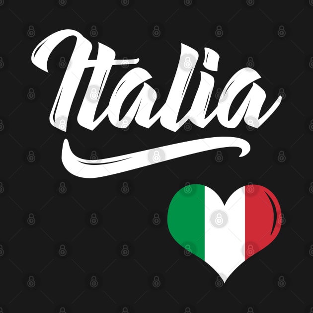 Italia Flag Heart Love Italy Italian Italiano by E