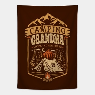 Camping Grandma Tapestry