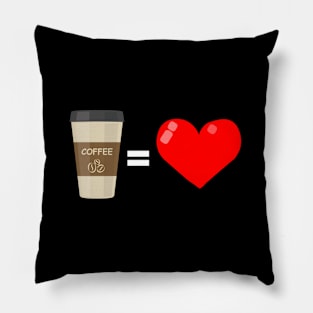 Love Coffee Pillow