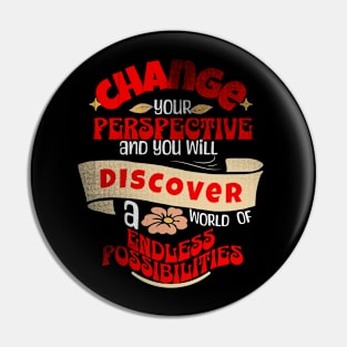 change your perspective - Simple Tee Pin