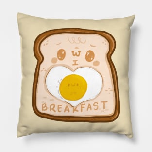 I Heart Breakfast Pillow