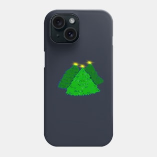 Three Christmas Trees Phone Case