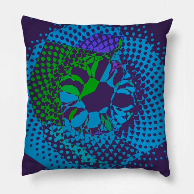 3D Crystal Phyllotaxis Flower Pillow by quasicrystals