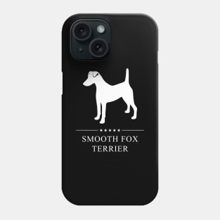 Smooth Fox Terrier Dog White Silhouette Phone Case