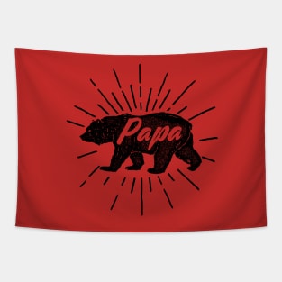 Papa Bear - Retro Father's Day design Tapestry